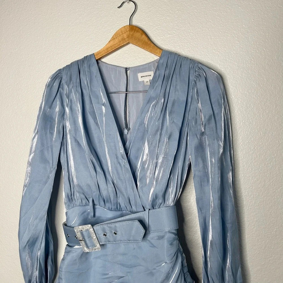 Song of Style x REVOLVE Tucker Mini Dress in Clearwater Blue XXS - Picture 6 of 10